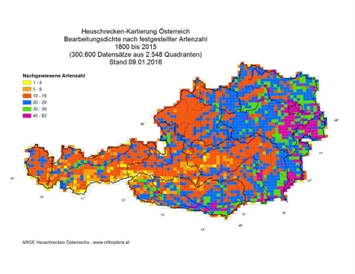 Bearbeitungsdichte Österreich